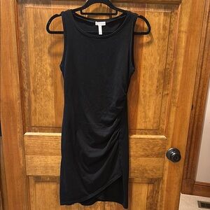 Leith Black Asymmetrical Dress